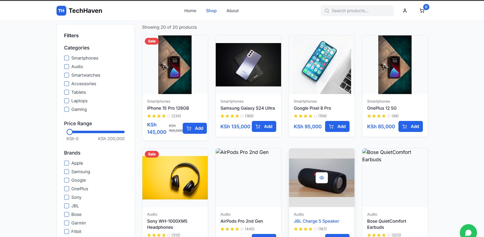 Electro eCommerce Website